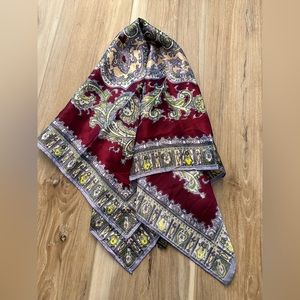 Vintage Leslie Creation Paisley Print Scarf